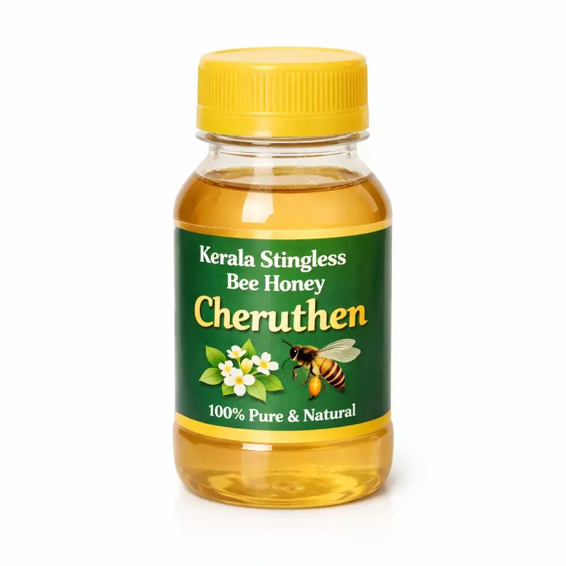 Worth2Deal Cheruthen — Kerala stingless bee honey, raw unheated, FSSAI certified