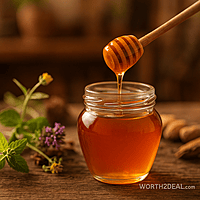 close-up of pure raw Kerala forest honey texture