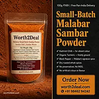 Worth2Deal homemade sambar powder —  no preservatives free pan-India delivery