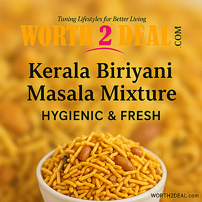 Worth2Deal brand banner for Kerala spicy mixture