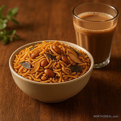 Kerala spicy mixture served with tea – Worth2Deal