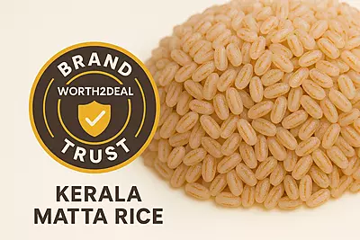 Worth2Deal Brand Trust Badge with Kerala Matta Rice