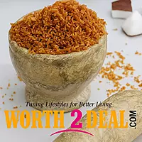 Worth2Deal Toasted Coconut Flakes showing crispy evenly roasted Kerala style texture