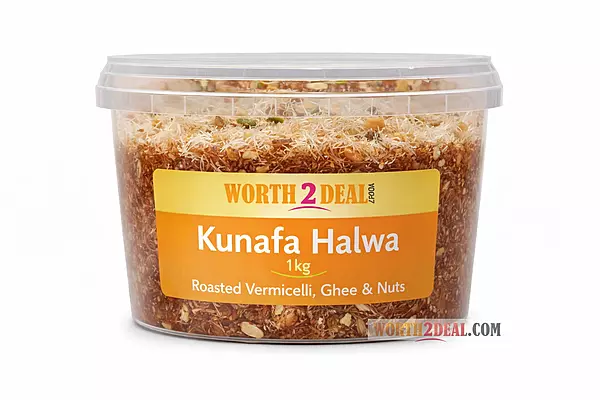 Worth2Deal Kunafa Halwa 1kg traditional vermicelli sweet