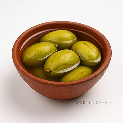 view of Kerala salted mango in clay bowl – Worth2Deal