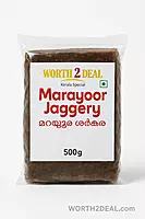 Worth2Deal Marayoor Jaggery 500g GI-Tagged Kerala Sarkara Packshot