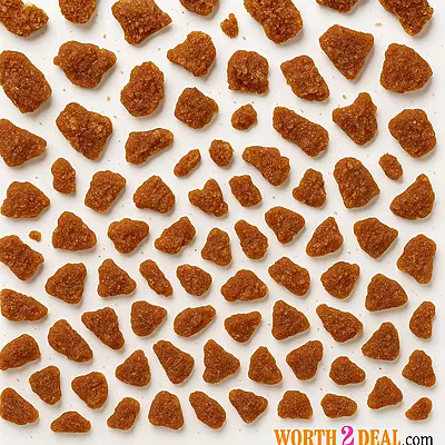 Texture shot of Kerala Marayoor Jaggery – Worth2Deal.com watermark