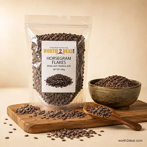 Worth2Deal Muthira Aval Horsegram Flakes 250g — buy kollu aval online free delivery
