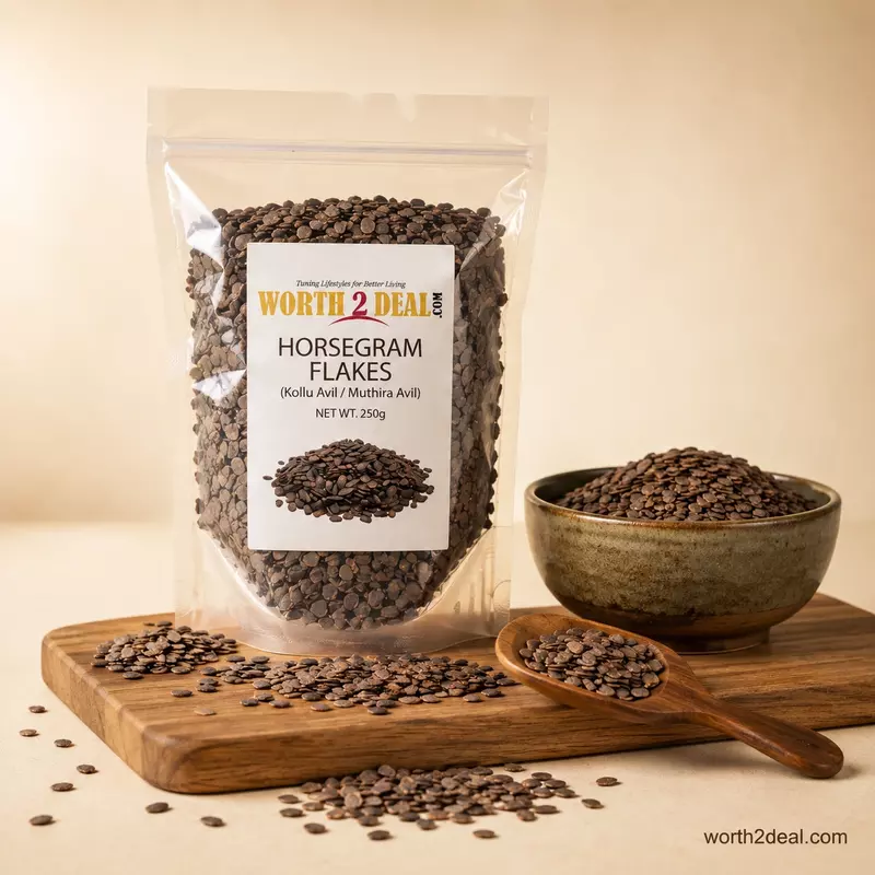 Worth2Deal Muthira Aval Horsegram Flakes 250g — buy kollu aval online free delivery