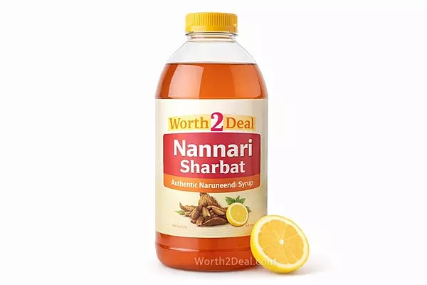 Worth2Deal Nannari Sharbat 1 litre food grade plastic bottle