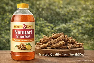 Worth2Deal trusted nannari sharbat made from authentic naruneendi roots