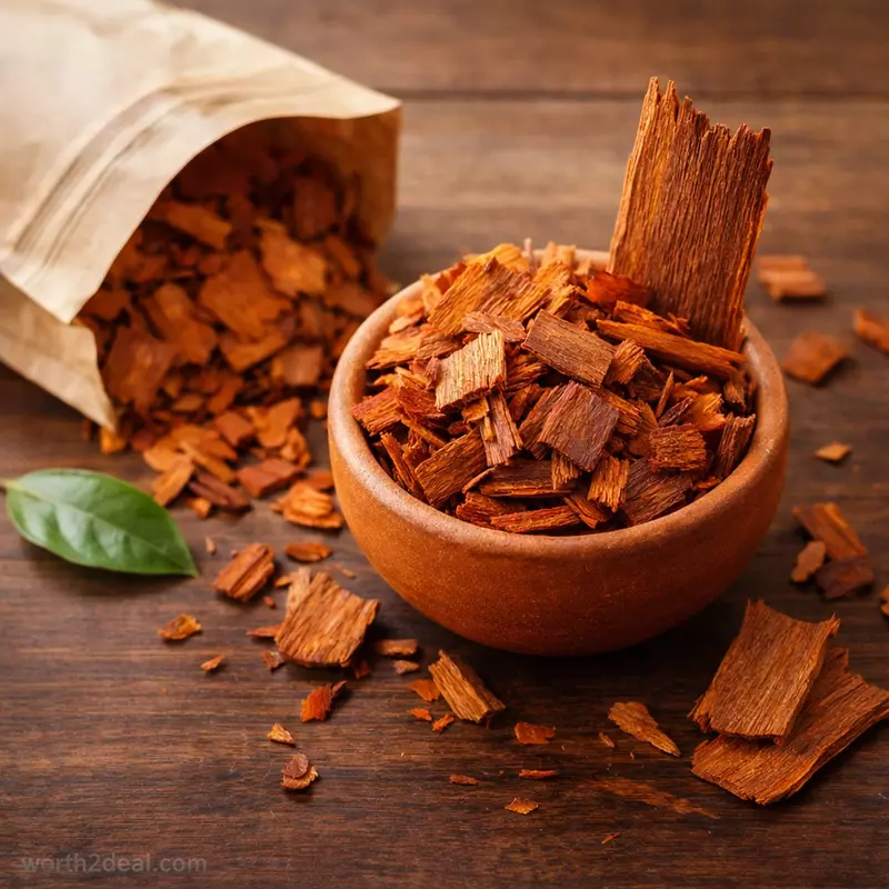 Worth2Deal Pathimugam Sappanwood heartwood chips 200g — Kerala herbal water