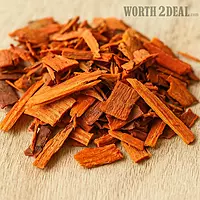 Close-up view of Worth2Deal Pathimukham Sappan Wood pieces showing natural red-brown texture