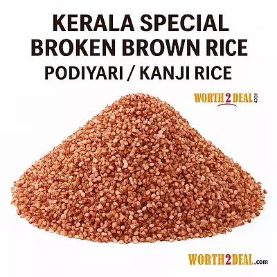 Worth2Deal Kerala Podiyari Broken Brown Rice – authentic Kerala matta kanji rice