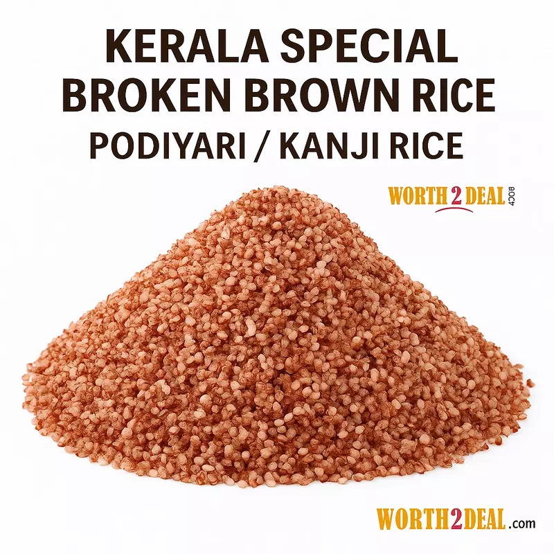 Worth2Deal Kerala Podiyari Broken Brown Rice – authentic Kerala matta kanji rice