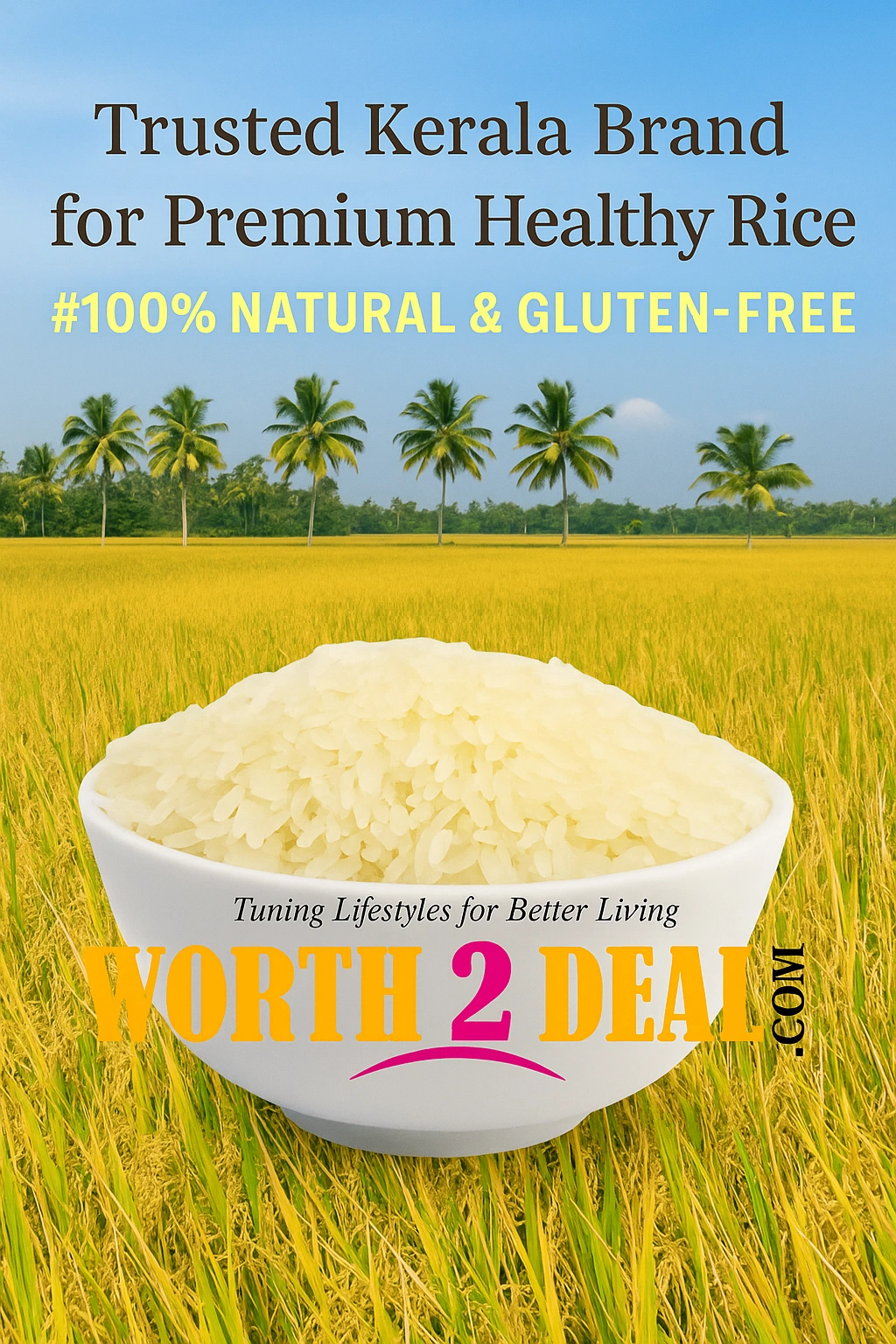 Worth2Deal trusted Kerala brand for authentic parboiled Ponni Rice — FSSAI 21317233000044 Malappuram