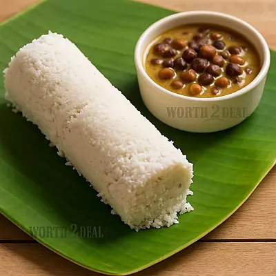 Worth2Deal Puttu Podi used to make fluffy Kerala puttu served with kadala curry