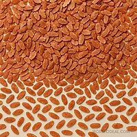 Top view of Kerala red rice poha spread for texture