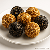Worth2Deal Kerala Special Sesame Balls Til Laddu Ellurundai – Healthy Traditional Snack