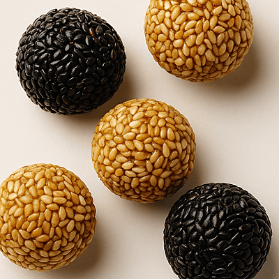 Detailed texture of Worth2Deal Til Laddu Ellurundai with crispy sesame and smooth jaggery mix