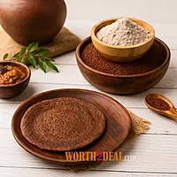 Worth2Deal Sprouted Ragi Flour 450 Gram Pure Sprouted Finger Millet Flour