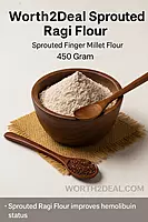 Worth2Deal Sprouted Ragi Flour brand trust image showing purity quality