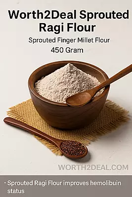 Worth2Deal Sprouted Ragi Flour brand trust image showing purity quality