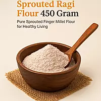 Worth2Deal Sprouted Ragi Flour 450 Gram Pure Sprouted Finger Millet Flour Healthy Millet Flour
