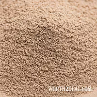 Closeup of Worth2Deal Sprouted Ragi Flour finely ground sprouted finger millet flour texture