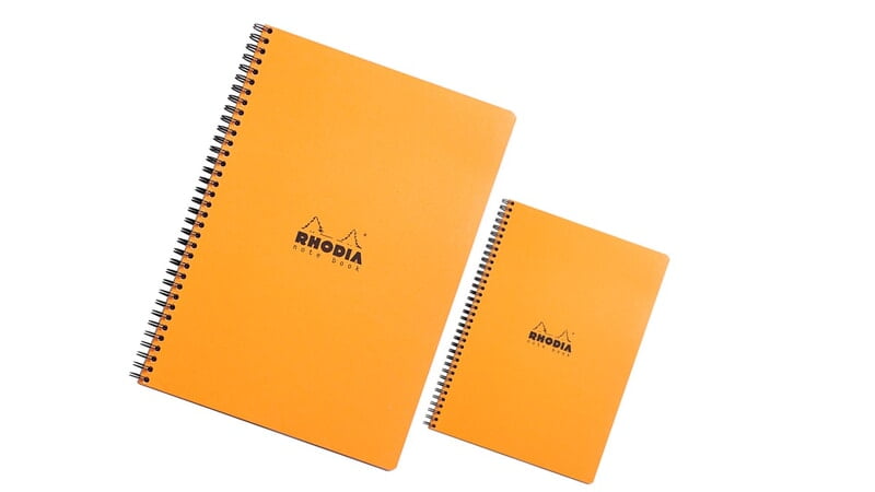 RHODIA WIREBOUND NOTEBOOK (SIDEBOUND)- ORANGE