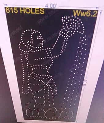 WW6.2 WOMAN WITH SHANKH WATER WELCOMING POSITION 8X4 615 HOLES