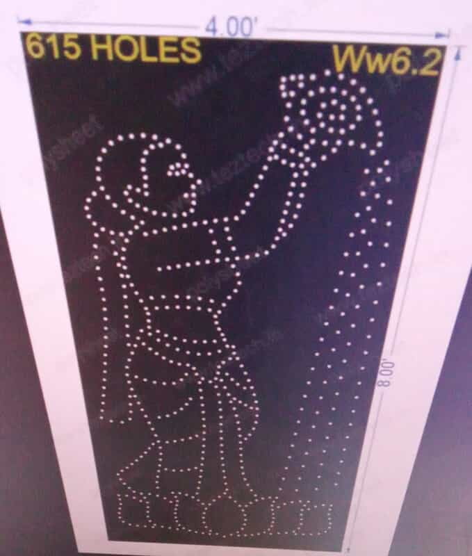 WW6.2 WOMAN WITH SHANKH WATER WELCOMING POSITION 8X4 615 HOLES