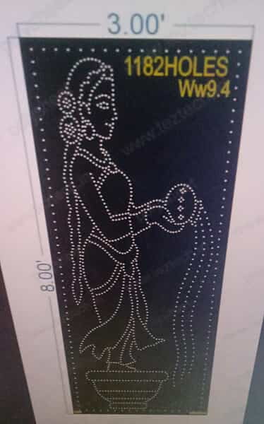 WW9.4 WOMAN WITH WATER POT WELCOMING POSITION 8X3FT 1182HOLES