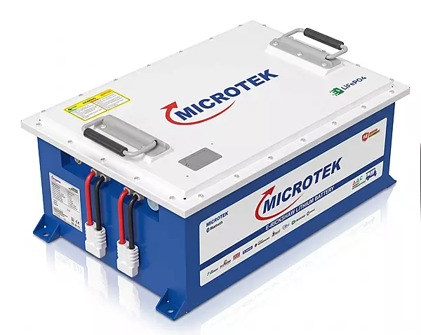 Microtek 51.2V 100Ah E-Rickshaw Lithium Battery