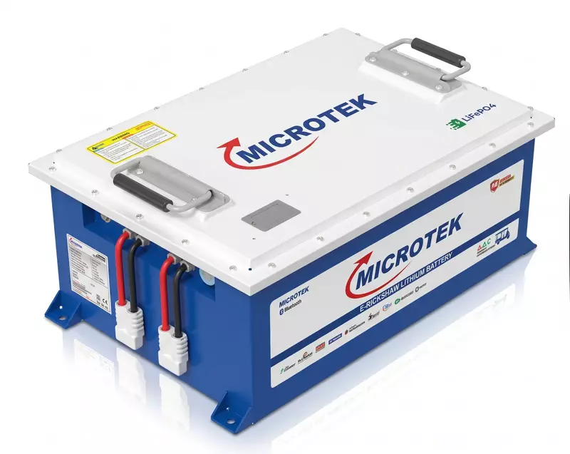 Microtek 51.2V 100Ah E-Rickshaw Lithium Battery
