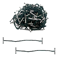 Pack of 100 127mm Metal End Treasury Tags