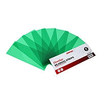 Pack of 8 Green 210x80mm Dyslexia Overlay Reading Strips – PET Material, Rounded Corners