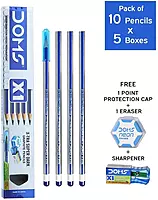 Doms X1 X-tra Super Dark pencils Set of 4 packs (Pack of 10 pencils)