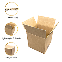 Cardboard Packing Box 61x45.7x45.7cm — 5mm Corrugated Double Wall Flute