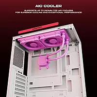 Dawg X 430 ARGB White ATX Mid Tower Case – Wrap-Around Tempered Glass