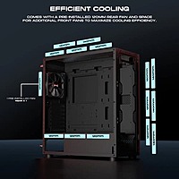 Dawg X 490 E-ATX Full Tower Case – High Airflow | 360mm Radiator | Black