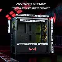 Dawg X 540 ARGB E-ATX Full Tower Case – Tempered Glass | ARGB Fans | High Airflow