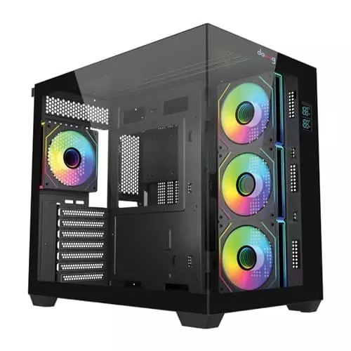 Dawg X617 ARGB ATX Mid Tower Case – Tempered Glass | ARGB Fans | USB 3.0