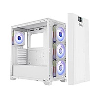 Dawg X 678 ARGB White ATX Mid Tower Case – Tempered Glass | ARGB Fans