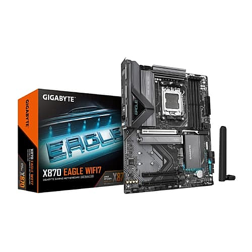 Gigabyte X870 Eagle WIFI7 ATX Motherboard – AM5 | DDR5 | PCIe 5.0 | WiFi 7