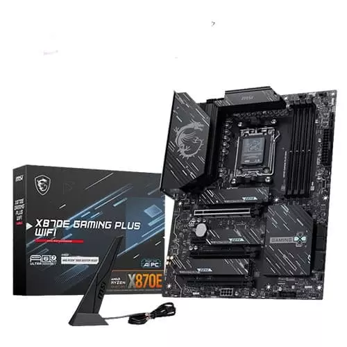 MSI X870E Gaming Plus WIFI ATX Motherboard – AM5 | DDR5 | PCIe 5.0 | WiFi 7