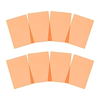 Pack of 8 A5 Plain Peach Dyslexia Overlay Reading Sheets â€“ PET Material, Rounded Corners