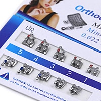 U Ortho Self-Ligating Metal Brackets MBT 022