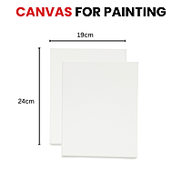 19x24cm Stretched Mini Canvas 280gsm