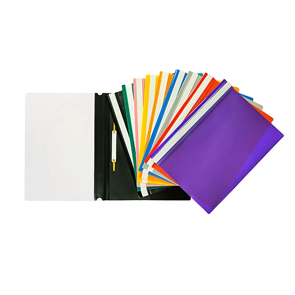 Pack of 120 Assorted Colour A4 Project Folders by Janrax